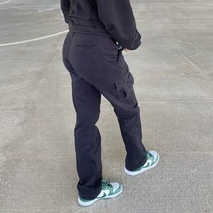 Wrangler relaxed fit black cargo pants